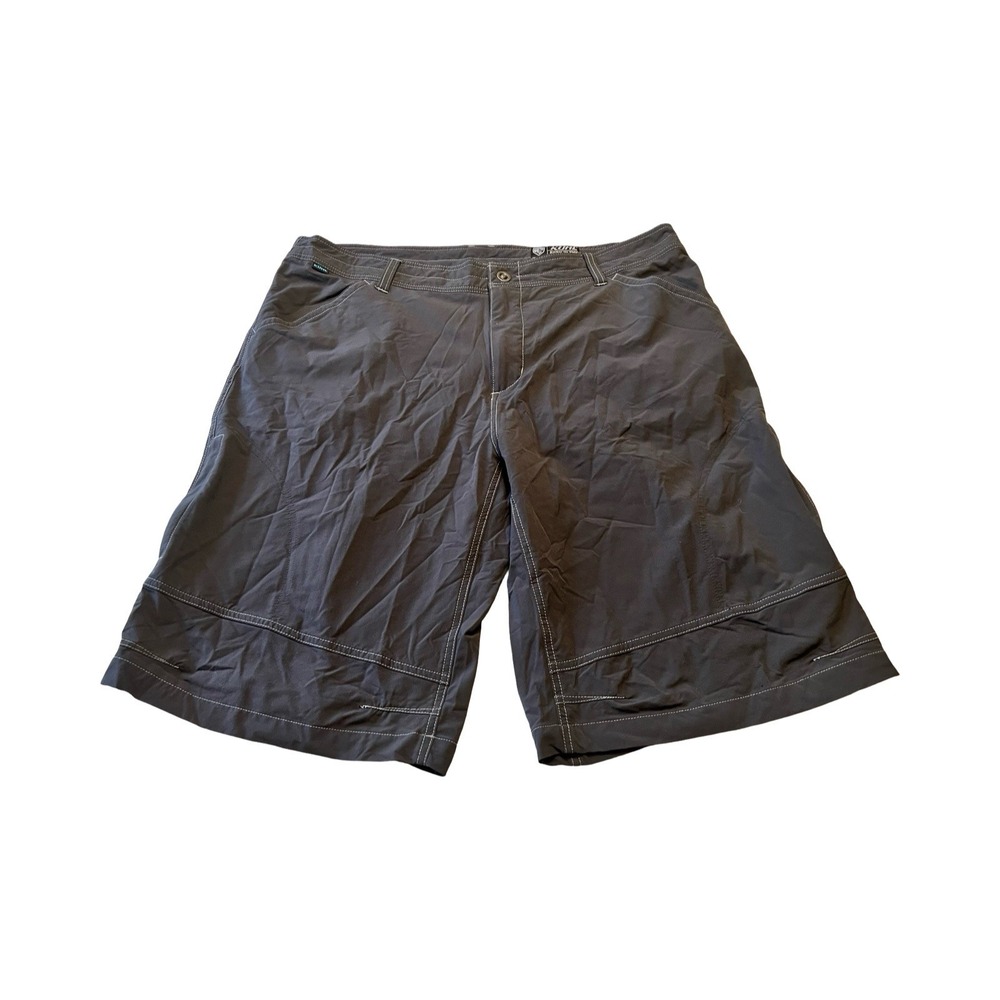Kuhl Renegade Cargo Shorts Mens 40 Charcoal Gray Nylon Stretch Hiking Technical